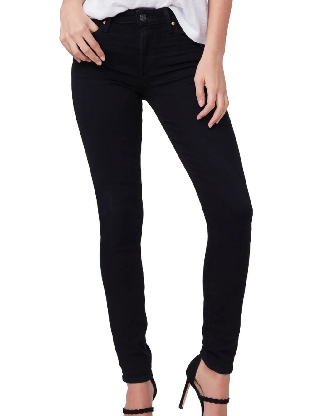 PAIGE Hoxton Transcend Ultra Skinny High Waist Jeans in Mystical